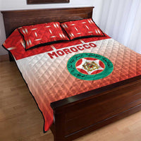 Morocco Football Quilt Bed Set 1994 Retro Red Version - Wonder Print Shop