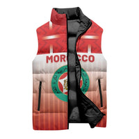 Custom Morocco Football Sleeveless Puffer Jacket 1994 Retro Red Version - Wonder Print Shop