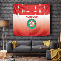 Morocco Football Tapestry 1994 Retro Red Version - Wonder Print Shop