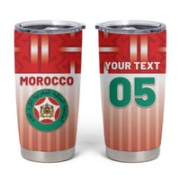 Custom Morocco Football Tumbler Cup 1994 Retro Red Version - Wonder Print Shop