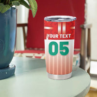Custom Morocco Football Tumbler Cup 1994 Retro Red Version - Wonder Print Shop