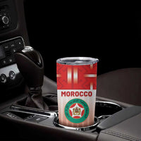 Custom Morocco Football Tumbler Cup 1994 Retro Red Version - Wonder Print Shop