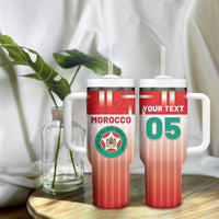 Custom Morocco Football Tumbler With Handle 1994 Retro Red Version - Wonder Print Shop