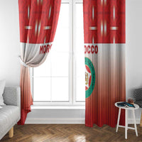 Morocco Football Window Curtain 1994 Retro Red Version - Wonder Print Shop