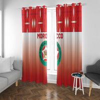 Morocco Football Window Curtain 1994 Retro Red Version - Wonder Print Shop