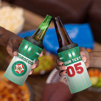 Custom Morocco Football 4 in 1 Can Cooler Tumbler 1994 Retro Green Version - Wonder Print Shop