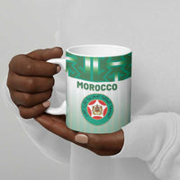 Custom Morocco Football Ceramic Mug 1994 Retro Green Version - Wonder Print Shop