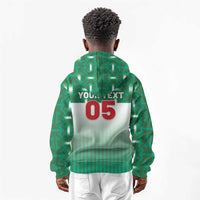 Custom Morocco Football Kid Hoodie 1994 Retro Green Version - Wonder Print Shop