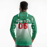 Custom Morocco Football Long Sleeve Polo Shirt 1994 Retro Green Version - Wonder Print Shop