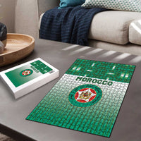 Morocco Football Puzzle 1994 Retro Green Version - Wonder Print Shop