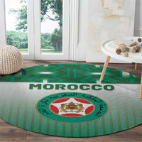 Morocco Football Round Carpet 1994 Retro Green Version - Wonder Print Shop