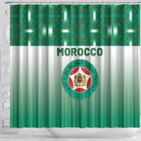 Morocco Football Shower Curtain 1994 Retro Green Version - Wonder Print Shop