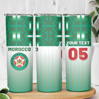 Custom Morocco Football Skinny Tumbler 1994 Retro Green Version - Wonder Print Shop