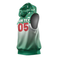 Custom Morocco Football Sleeveless Hoodie 1994 Retro Green Version - Wonder Print Shop