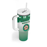 Custom Morocco Football Tumbler With Handle 1994 Retro Green Version - Wonder Print Shop