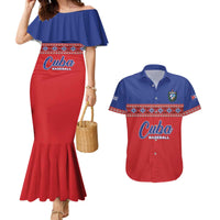 Custom Cuba Baseball Couples Matching Mermaid Dress and Hawaiian Shirt Special Version