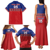 Custom Cuba Baseball Family Matching Tank Maxi Dress and Hawaiian Shirt Special Version