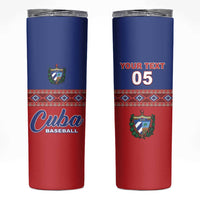 Custom Cuba Baseball Skinny Tumbler Special Version