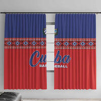 Cuba Baseball Window Curtain Special Version