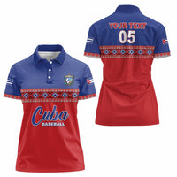Custom Cuba Baseball Women Polo Shirt Special Version