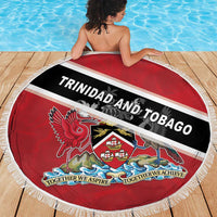 Trinidad and Tobago Beach Blanket Coat Of Arms Flag Style
