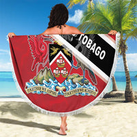 Trinidad and Tobago Beach Blanket Coat Of Arms Flag Style