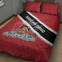Trinidad and Tobago Quilt Bed Set Coat Of Arms Flag Style