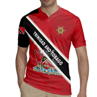 Personalized Trinidad and Tobago Rugby Jersey Coat Of Arms Flag Style