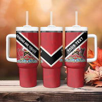 Personalized Trinidad and Tobago Tumbler With Handle Coat Of Arms Flag Style