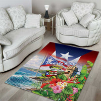 Puerto Rico Coqui Frog Area Rug Happy Emancipation Day