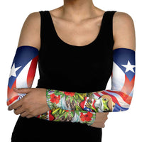 Puerto Rico Coqui Frog Arm Sleeves Happy Emancipation Day