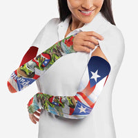 Puerto Rico Coqui Frog Arm Sleeves Happy Emancipation Day
