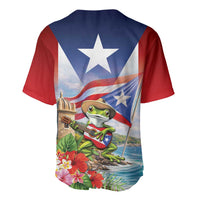 Puerto Rico Coqui Frog Baseball Jersey Happy Emancipation Day