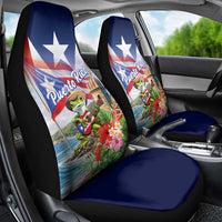 Puerto Rico Coqui Frog Car Seat Cover Happy Emancipation Day
