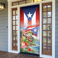 Puerto Rico Coqui Frog Door Cover Happy Emancipation Day
