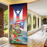 Puerto Rico Coqui Frog Door Cover Happy Emancipation Day