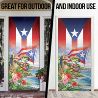 Puerto Rico Coqui Frog Door Cover Happy Emancipation Day