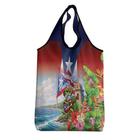 Puerto Rico Coqui Frog Grocery Bag Happy Emancipation Day