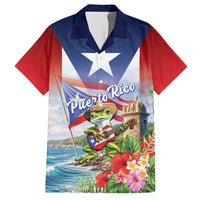 Puerto Rico Coqui Frog Hawaiian Shirt Happy Emancipation Day