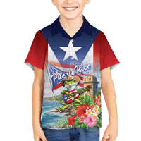 Puerto Rico Coqui Frog Hawaiian Shirt Happy Emancipation Day