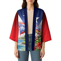 Puerto Rico Coqui Frog Kimono Happy Emancipation Day
