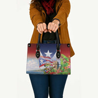 Puerto Rico Coqui Frog Leather Bag Happy Emancipation Day