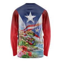 Puerto Rico Coqui Frog Long Sleeve Shirt Happy Emancipation Day