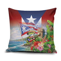 Puerto Rico Coqui Frog Pillow Cover Happy Emancipation Day