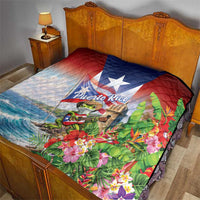 Puerto Rico Coqui Frog Quilt Happy Emancipation Day