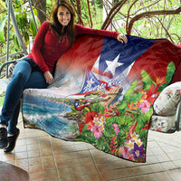 Puerto Rico Coqui Frog Quilt Happy Emancipation Day