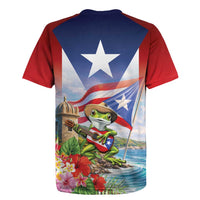 Puerto Rico Coqui Frog Rugby Jersey Happy Emancipation Day