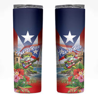 Puerto Rico Coqui Frog Skinny Tumbler Happy Emancipation Day