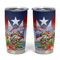 Puerto Rico Coqui Frog Tumbler Cup Happy Emancipation Day