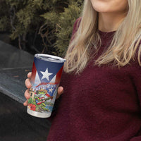 Puerto Rico Coqui Frog Tumbler Cup Happy Emancipation Day